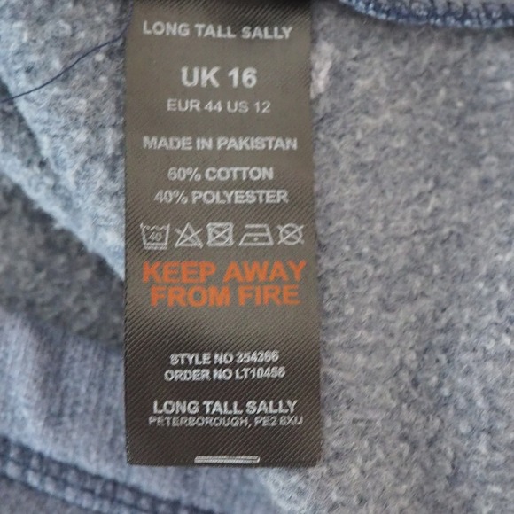 NWT LTS Long Tall Sally Crewneck Sweatshirt in Slate Blue US 12 UK 16 Loungewear - Picture 11 of 12